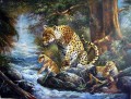 peinture decoration - léopard 28